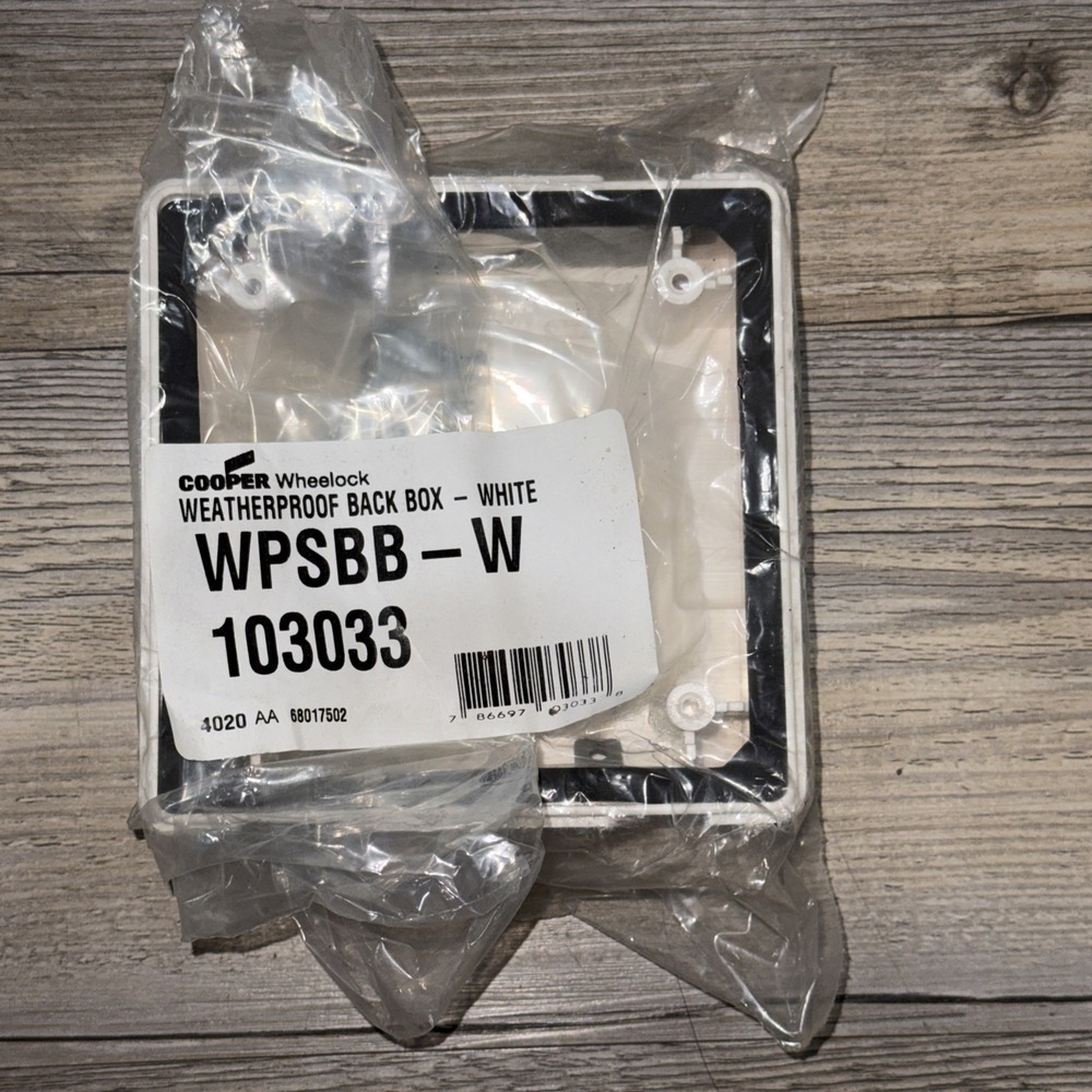 Cooper Wheelock WPSBB-W Weatherproof Back Box